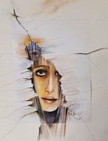 Déchargé dans les rochers