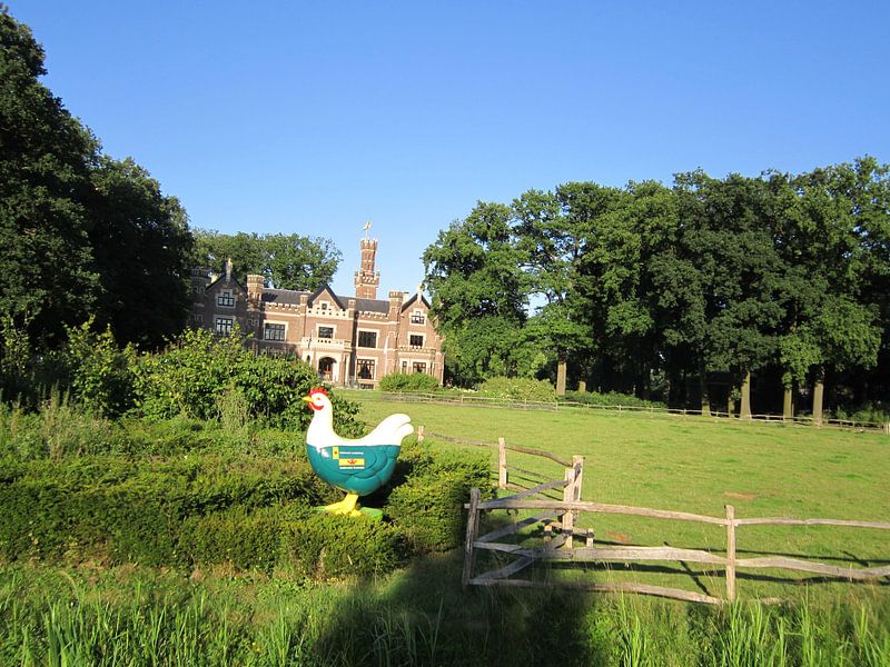 De kip en kasteel de schaffelaar Barneveld in 1 foto by Veluws