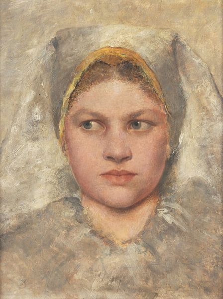Kopfstudie eines Mädchens aus Hana, Gustav Klimt - 1883 von Het Archief