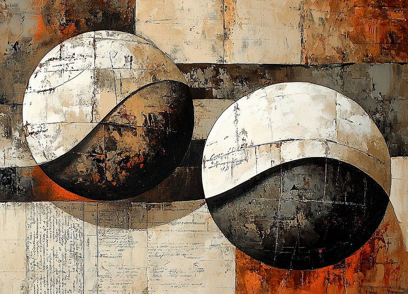 Kreis-Kunst | Kreis-Kontrast von Zen und Mehr