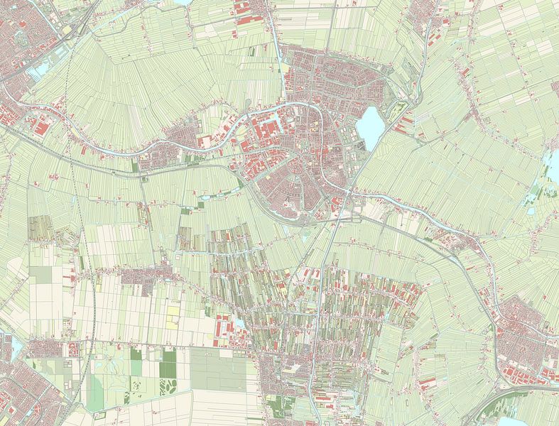 Map of Alphen aan den Rijn by Rebel Ontwerp