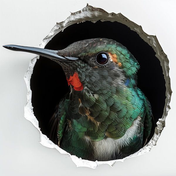 Kolibri von der Wand von TheXclusive Art