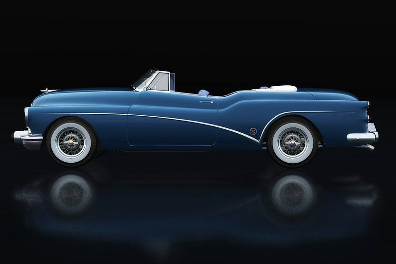 Buick Skylark Cabrio 1956. Seitenansicht von Jan Keteleer