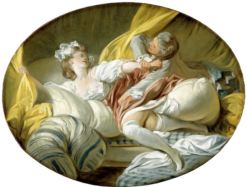 Jean-Honoré Fragonard. The Beautiful Servant  von 1000 Schilderijen
