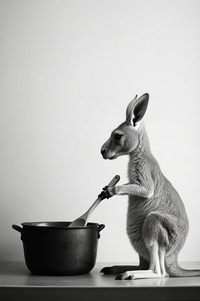 Kangaroo kitchen by Poster Art Shop