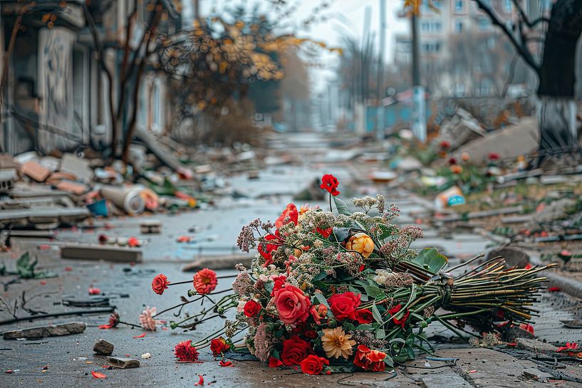 Blumenstrauß für Hoffnung in dunklen Tagen von Egon Zitter