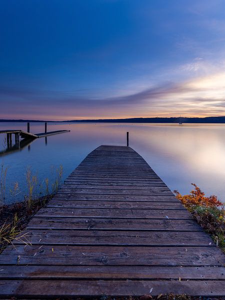 Magie d'automne à l'aube au lac Ammersee , Herfstmagie in de ochtendschemering bij de Ammersee par Christina Bauer Photos