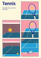 Poster Tennis Double saut