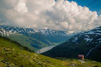 In de bergen bij Røldal, Noorwegen