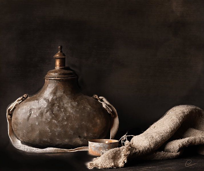 Antiker Kupferkolben Indien von Herbers Lifestyle Wall Decorations