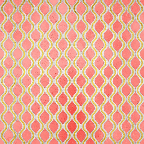 Or - Motif de corail vivant I par ARTenyo👁⃤-