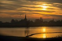 Everdingen bij zonsondergang/ Sunset by Everdingen.
