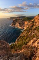 Zonsondergang aan de kust van het Griekse eiland Zakynthos