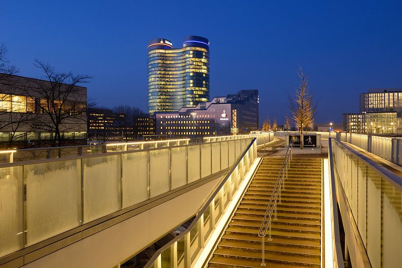 Morelsebrug und Rabobank in Utrecht von Donker Utrecht