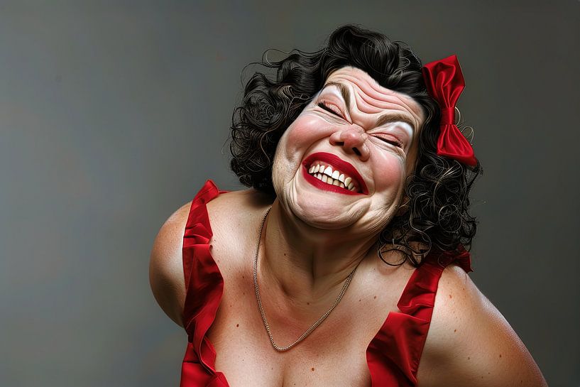 abstract portrait cartoon comic by Egon Zitter