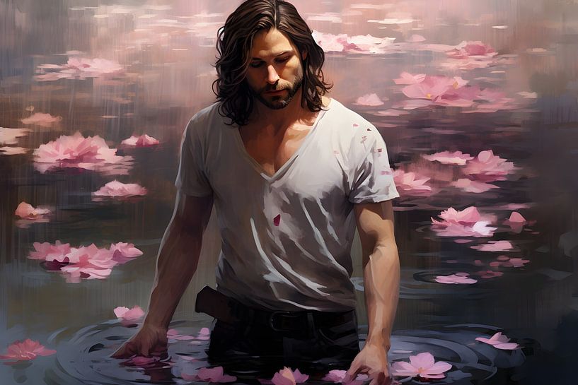 The beauty in the lily pond by Heike Hultsch