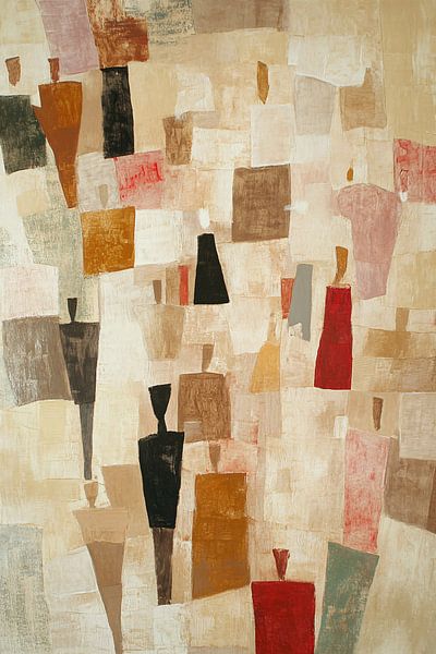 Abstrakte Silhouetten mit warmen Tönen von Imperial Art House