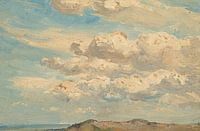 Dünenspitze mit links das Meer