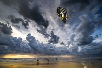 Kitesurfer vor dem Sturm