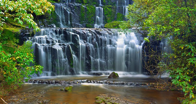 Chutes Purakaunui, Catlins, Île du Sud, Nouvelle-Zélande par Henk Meijer Photography