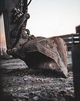 Gros plan sur une pelleteuse