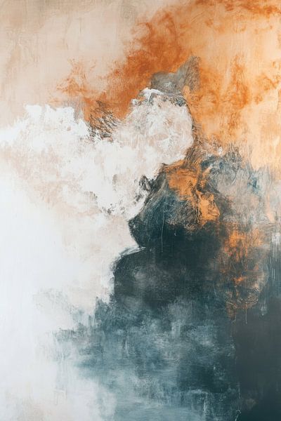 Abstraktion in Erdschichten Stille zwischen Licht und Tiefe von Eva Lee