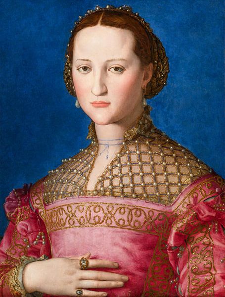 Porträt der Eleonore von Toledo, Agnolo Bronzino von All the Masters