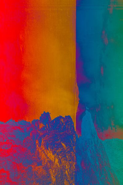 Psychedelic Mountain Top by Maikel van der Beek