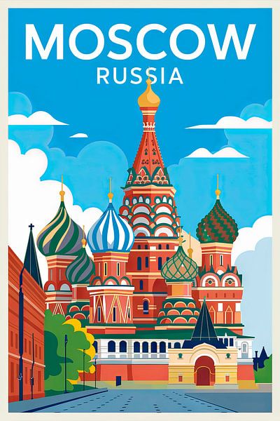 Moskau, Russland. von Poster Art Shop