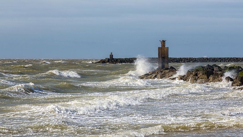 Tempête sur la côte, le lundi de Pâques  par Bram van Broekhoven