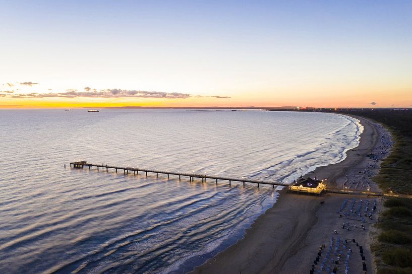 Quai historique à Ahlbeck sur l'île d'Usedom par Werner Dieterich
