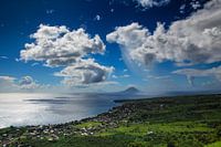 Uitzicht op de Caribische Zee: Sint Eustatius