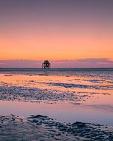 The drowning house on the Engelsmanplaat in the Wadden Sea