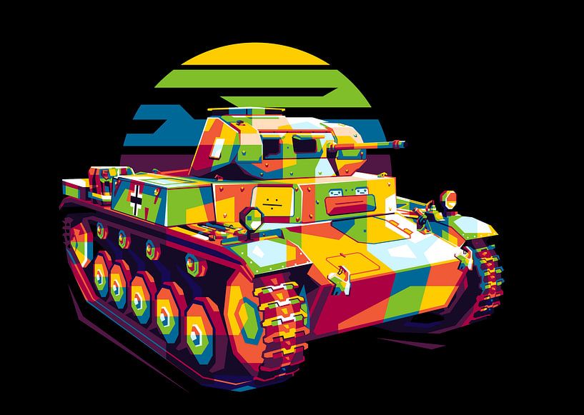 Panzer II in WPAP Illustration by Lintang Wicaksono