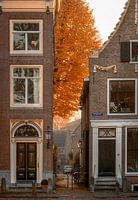 Hoogstraat Weesp im Herbst