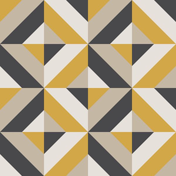 Abstracte geometrische vormen, retro stijl van Studio Allee