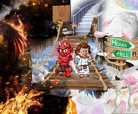 Photoshop: Hell vs. Heaven Art