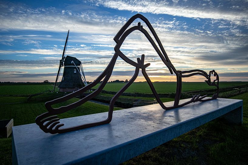 Sonnenuntergang durch das Kunstwerk. von Charlotte Gohl