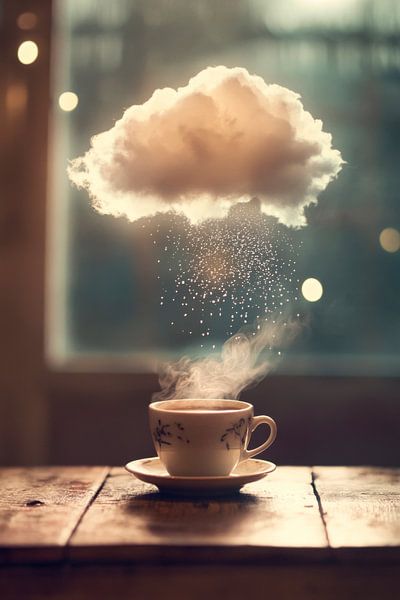 Kaffeewolke von Poster Art Shop