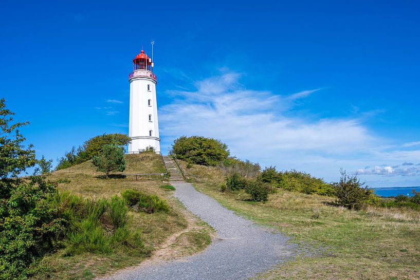 Vue du phare depuis l'île de Hiddensee sur la mer Baltique par Andreas Völkel