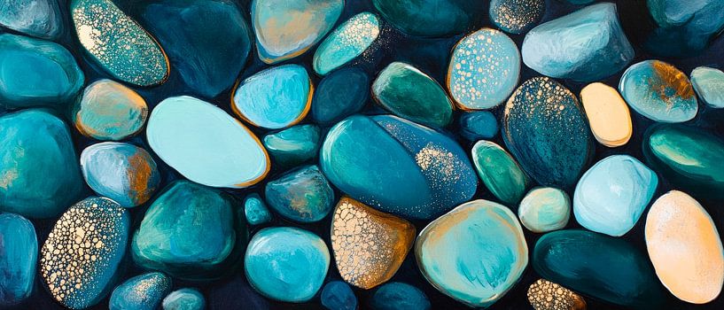 Colourful stones - Artful arrangement by Poster Art Shop