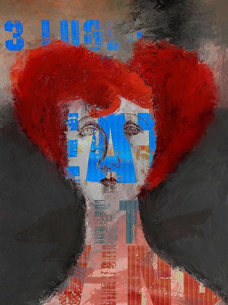 The woman with the red hair by Gabi Hampe