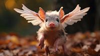 Flying piglet