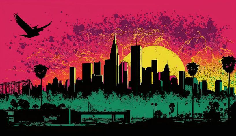 LA Visionen von Pandzr Street and Digital Art
