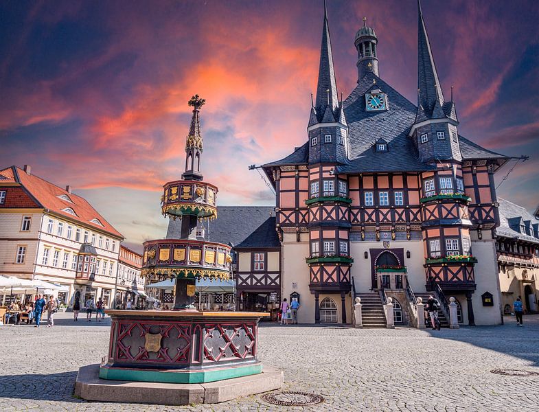 Town hall in Wernigerode in the Harz Mountains by Animaflora PicsStock