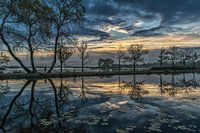 Blaue Stunde vor Sonnenaufgang.