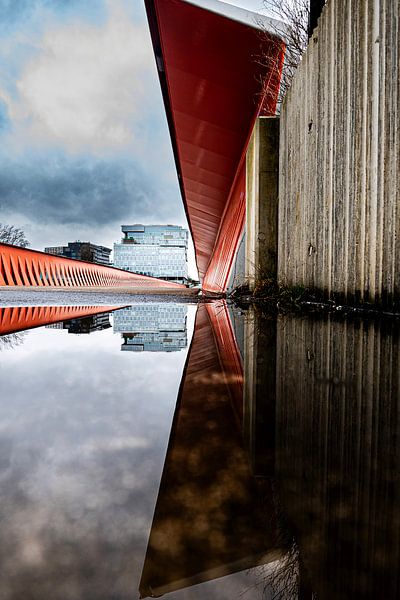 Reflection of the red bridge by Robby's fotografie