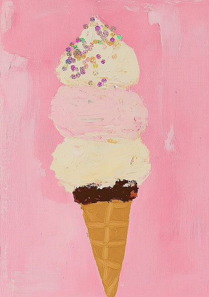 Pink Candy Preppy ice cream by Niklas Maximilian