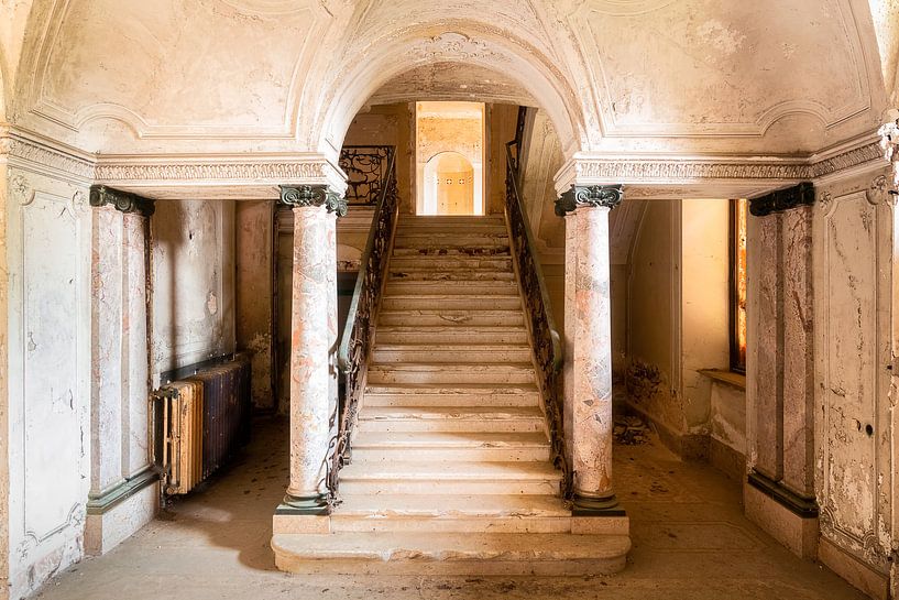 Stylish Abandoned Staircase. by Roman Robroek - Photos of Abandoned Buildings
