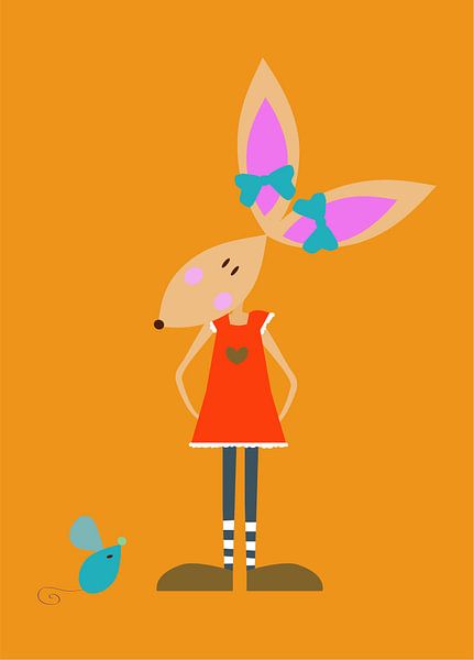 KONIJN met muis by Ellis Busscher